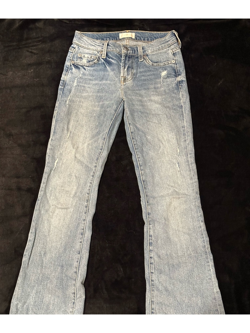 7 For All Mankind Bootcut Jeans - Light Blue Wash